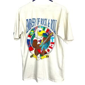 Vintage Hard Rock Cafe Washington DC T-shirt Embassy of Rock & Roll Size L 80’s
